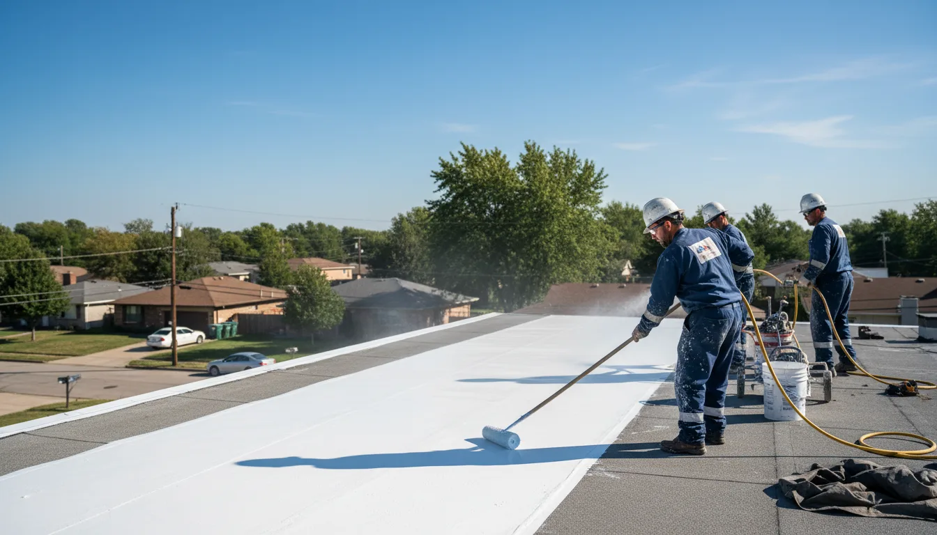 Commercial roof coating in Dry Prong, LA near me